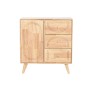 Sideboard Home ESPRIT Natural Metal Rattan Rubber wood 73,5 x 35 x 78 cm