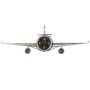 Wall Clock Home ESPRIT Golden Silver Metal Aeroplane Vintage 143 x 20 x 46 cm