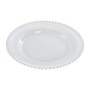 Assiette plate Home ESPRIT Transparent Verre 27 X 27 X 2,6 CM