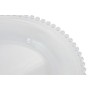 Assiette plate Home ESPRIT Transparent Verre 27 X 27 X 2,6 CM