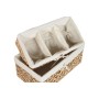 Decorative box Home ESPRIT Natural Water hyacinth Tropical