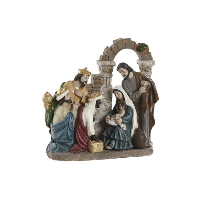 Crèche de Noël Home ESPRIT Multicouleur Résine 20,5 x 8,5 x 20,5 cm
