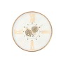 Horloge Murale Home ESPRIT Blanc Doré Métal Verre Urbaine 80 x 8 x 80 cm