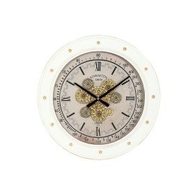 Horloge Murale Home ESPRIT Blanc Métal Loft 60 x 9 x 60 cm