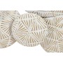 Decorative Figure Home ESPRIT White Golden Circles Stripped 102 X 7 X 74 CM