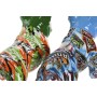 Decorative Figure Home ESPRIT Blue Green Multicolour Dog (2 Units)