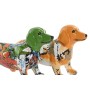 Decorative Figure Home ESPRIT Yellow Green Multicolour Dog 20 X 6 X 11,5 CM (2 Units)