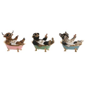 Decorative Figure Home ESPRIT Black Multicolour 20 X 14,5 X 15,5 CM (3 Units)