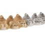 Decorative Figure Home ESPRIT Grey Orange Cats 5 x 9 x 6 cm (6 Units)