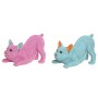 Decorative Figure Home ESPRIT Blue Fuchsia Dog 34,5 X 20 X 22 CM (2 Units)