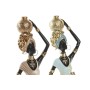 Figurine Décorative Home ESPRIT Vert Beige Africaine (2 Unités)