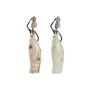 Decorative Figure Home ESPRIT Green Beige African Woman (2 Units)