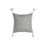 Cushion Home ESPRIT White Grey Tassels Boho 45 x 15 x 45 cm
