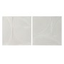 Wall Decoration Home ESPRIT White Modern 80 x 4 x 80 cm (2 Units)
