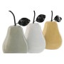 Decorative Figure Home ESPRIT White Green Mustard Modern Pear 11 x 11 x 19 cm (3 Units)