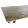 Dining Table Home ESPRIT Black Natural Metal Mango wood 200 x 100 x 76 cm
