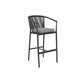 Stool Home ESPRIT Aluminium synthetic rattan 57 x 61 x 108 cm
