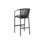 Stool Home ESPRIT Aluminium synthetic rattan 57 x 61 x 108 cm