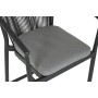 Stool Home ESPRIT Aluminium synthetic rattan 57 x 61 x 108 cm