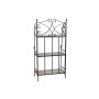 Shelves Home ESPRIT Black Multicolour Ceramic Ironwork 3 Shelves 54 x 29 x 121 cm 58 x 31,5 x 117 cm