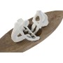 Decorative Figure Home ESPRIT White Natural Ship Mediterranean 42 x 14 x 16 cm