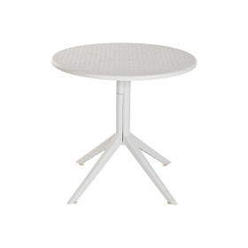 Table de Salle à Manger Home ESPRIT Gris Métal polypropylène 80 x 80 x 75 cm