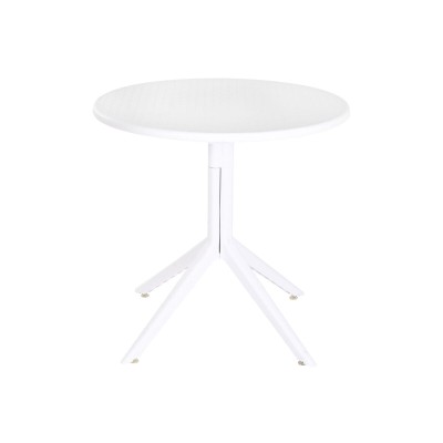 Dining Table Home ESPRIT White Metal polypropylene 80 x 80 x 75 cm