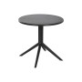 Dining Table Home ESPRIT Black Metal polypropylene 80 x 80 x 75 cm
