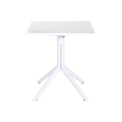 Dining Table Home ESPRIT White Metal polypropylene 70 x 70 x 75 cm