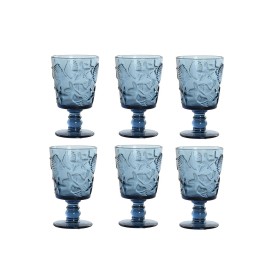 Set of cups Home ESPRIT Blue Crystal 345 ml (6 Units)