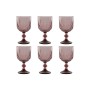 Set of cups Home ESPRIT Pink Crystal 380 ml (6 Units)