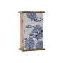 Armoire à clés Home ESPRIT Bleu Blanc Naturel 18 x 7,5 x 28 cm