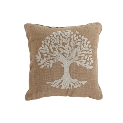 Cushion Home ESPRIT White Brown Tree Romantic 45 x 15 x 45 cm (2 Units)