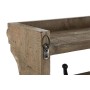 Wall mounted coat hanger Home ESPRIT Brown Black Wood Metal 67 x 17 x 27 cm