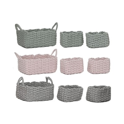 Set de basket Home ESPRIT Corde 32 x 25 x 15 cm