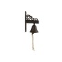 Cloche Home ESPRIT Marron Noir Corde Fer 14,5 x 7,5 x 18,5 cm