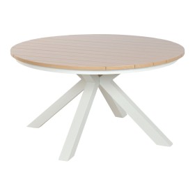 Table de Salle à Manger Home ESPRIT Blanc Aluminium 140 x 140 x 75 cm