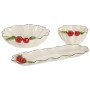 Salad Bowl Home ESPRIT White Red Green Stoneware