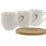 Ensemble de tasses à café Home ESPRIT Blanc Bambou Porcelaine 90 ml
