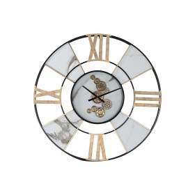 Wall Clock Home ESPRIT White Black Golden Metal 142 X 9 X 142 cm