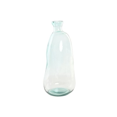 Vase Home ESPRIT Transparent Recycled glass 22 x 22 x 51 cm