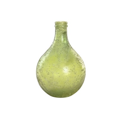 Vase Home ESPRIT Vert Cristal recyclé Finition vieillie 29 x 29 x 43 cm