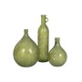Vase Home ESPRIT Green Recycled glass Aged finish 29 x 29 x 43 cm