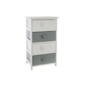 Caisson à Tiroirs Home ESPRIT Blanc Gris 40 x 29 x 73 cm