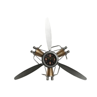 Wall Clock Home ESPRIT Golden Silver Metal Helices Vintage 63 x 12 x 55 cm