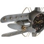 Horloge Murale Home ESPRIT Doré Argenté Métal Avion Vintage 77,5 x 15 x 46 cm