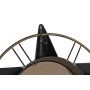 Wall Clock Home ESPRIT Golden Silver Metal Aeroplane Vintage 77,5 x 15 x 46 cm