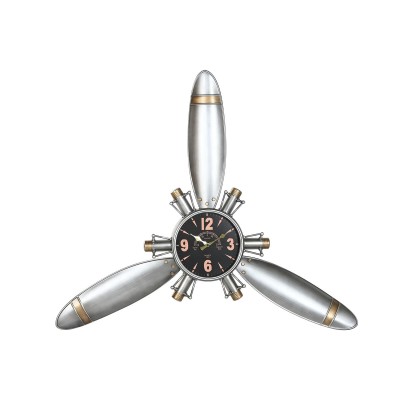 Wall Clock Home ESPRIT Golden Silver Metal Helices Vintage 121 x 7 x 106 cm