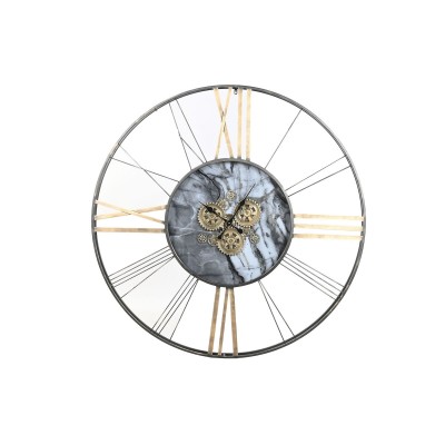 Horloge Murale Home ESPRIT Blanc Doré Métal 140 x 9 x 140 cm