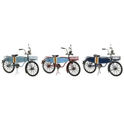 Figurine Décorative Home ESPRIT Bleu Rouge Blue marine 30 x 13 x 22 cm (3 Unités)